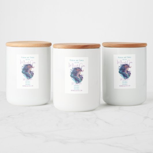 自分の神話のサイレンのマーメイドを作成 フードラベル (ボトル)