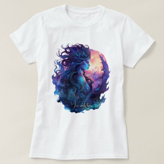 自分の神話のサイレンのマーメイドを作成 Tシャツ (デザイン正面)