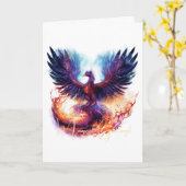 自分の神話のフェニックスの火鳥を作成する カード (黄色い花)