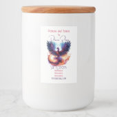 自分の神話のフェニックスの火鳥を作成する フードラベル (正面)