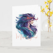 自分の神話のマーメイドを作成する カード (黄色い花)