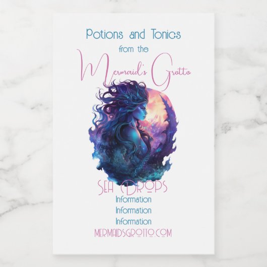 自分の神話のマーメイドを作成する フードラベル (シングルラベル)