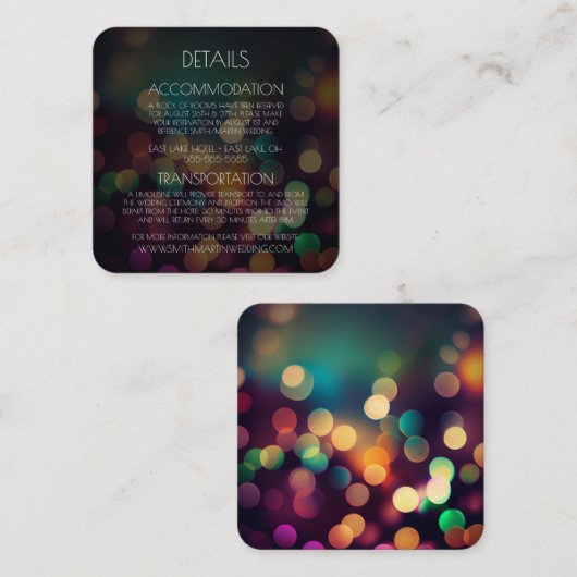 自分の秋のカスタマイズ《写真》ぼけ味を作成 エンクロージャーカード (正面/裏面)