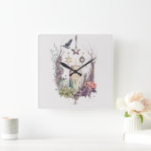 自分の秋を作る スクエア壁時計 (ホーム)