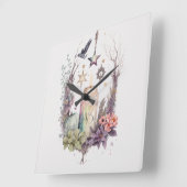 自分の秋を作る スクエア壁時計 (傾斜)