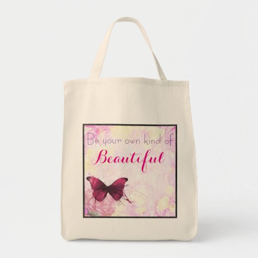 自分の種類の美しい引用水の色 トートバッグ (正面)