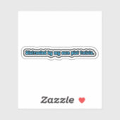 自分の筋の紆余曲折で気を散らす。神経多様ADHD シール (シート)