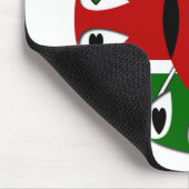 自分の素敵なケニヤカラフルハートの作成 マウスパッド (コーナー)