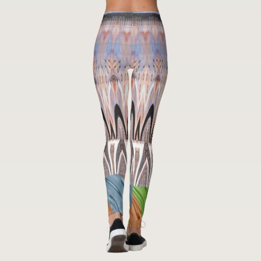 自分の素敵な花のパターンを作成する服 レギンス (裏面)