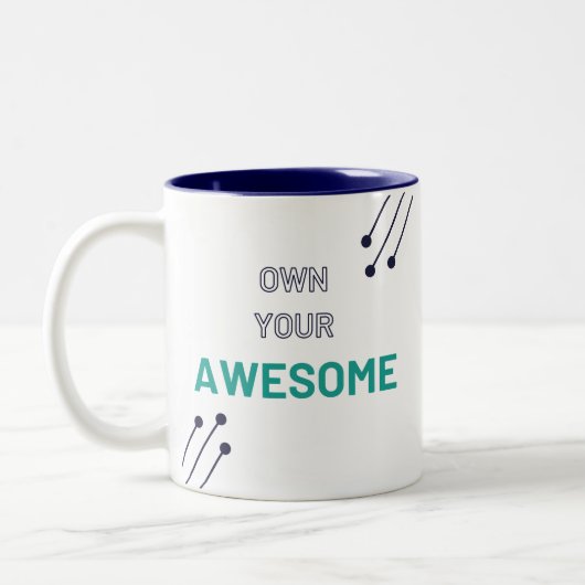 自分の素晴らし所有 – Two Tone Mag - No Logo ツートーンマグカップ (左)