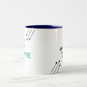 自分の素晴らし- Two Tone Mug – ロゴ付き ツートーンマグカップ (中央)
