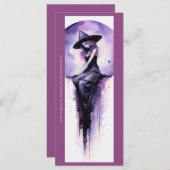 自分の紫の月の魔女ブックマークを作成 (正面/裏面)