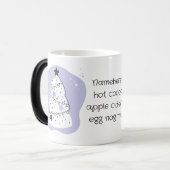 自分の紫色のクリスマスツリーを作成する モーフィングマグカップ (正面左)