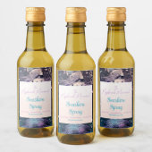 自分の紫色の天の人魚を作成 ワインラベル (ボトル)