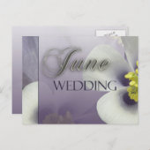 自分の紫色の6月を作成結婚する ポストカード (正面/裏面)