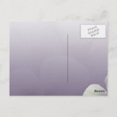 自分の紫色の6月を作成結婚する ポストカード (裏面)
