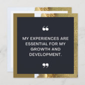 自分の経前向き験カード (正面/裏面)