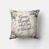 自分の経験を通じて成長する装飾用クッション クッション (裏面)