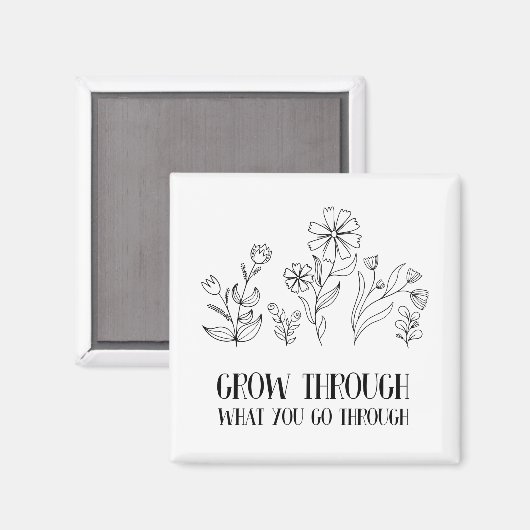 自分の経験を通じて成長する マグネット (正面/裏面)