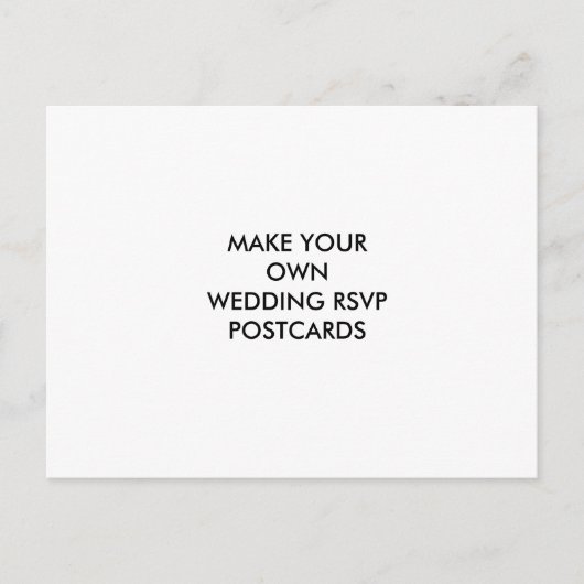 自分の結婚式のRSVPポストカードを作成 インビテーションポストカード (正面)