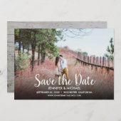 自分の結婚式を作成する日付写真を保存 セーブザデート (正面/裏面)