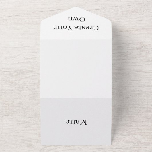 自分の結婚式を作成するRSVPホワイト オールインワン招待状 (外側)