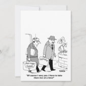 自分の結婚式招待状をパーソナライズユーモアのあるする 招待状 (正面)