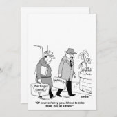 自分の結婚式招待状をパーソナライズユーモアのあるする 招待状 (正面/裏面)