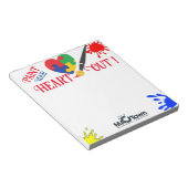 自分の絵を描ハートを所有する ノートパッド (アングル)