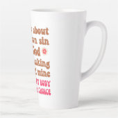 自分の罪のプロの選択について心配する カフェラテマグ (右)