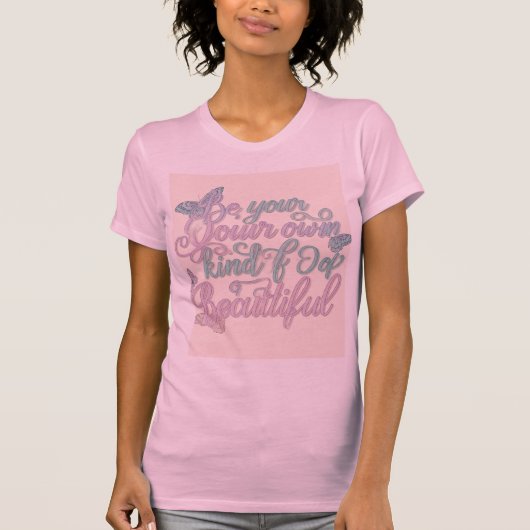 自分の美しいエレガント女性のT字 Tシャツ (正面)