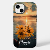 自分の美しい写真のかわいいギフトモノグラムのを追加する Case-Mate iPhoneケース (裏面)