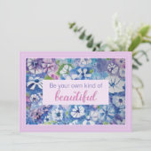 自分の美しい確認カードであること 招待状 (スタンド正面)