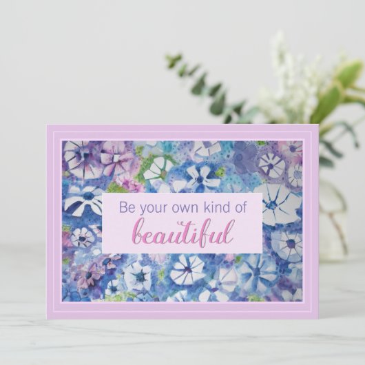 自分の美しい確認カードであること 招待状 (スタンド正面)