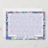 自分の美しい確認カードであること 招待状 (裏面)