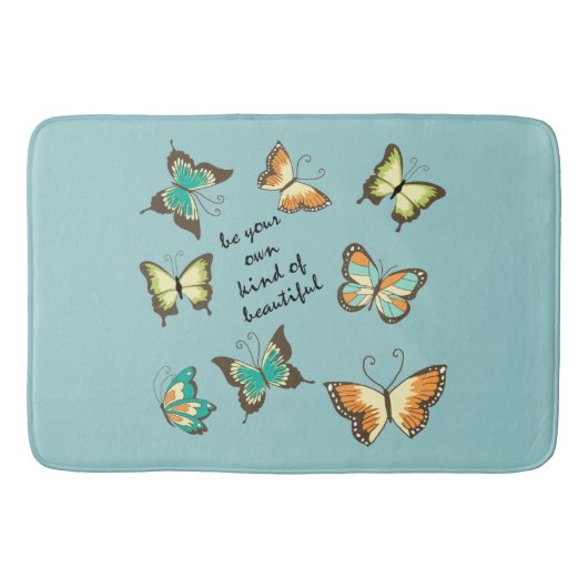 自分の美しい蝶になる バスマット (正面)