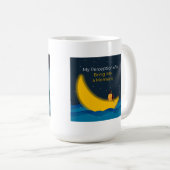 自分の考えが瞬間カップを持ってくる コーヒーマグカップ (正面右)