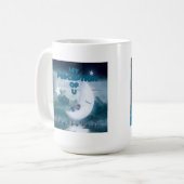 自分の考えが瞬間カップを持ってくる コーヒーマグカップ (正面左)