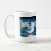 自分の考えが瞬間カップを持ってくる コーヒーマグカップ (左)