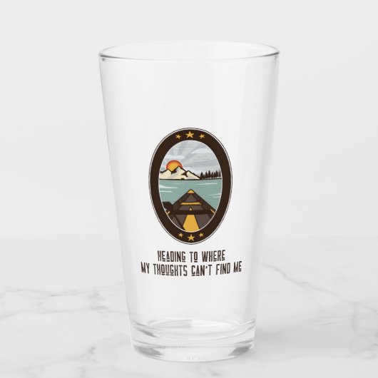 自分の考えが見つからない場所に向かう タンブラーグラス (正面)