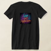 自分の考えを愛する Tシャツ (レイダウン裏面)