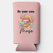 自分の考えを持って、自己愛の引用文 スリム缶クーラー (裏面)