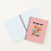 自分の考えを持って、自己愛の引用文 ノートブック (内部)