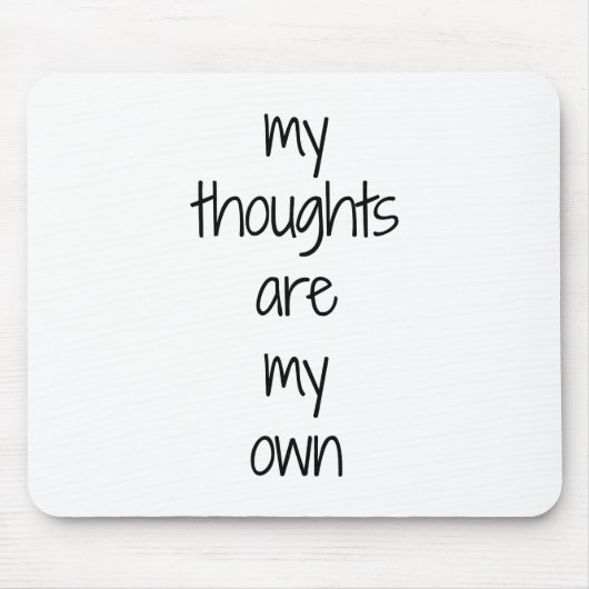 自分の考えマウスパッド マウスパッド (正面)