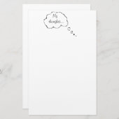 自分の考え文房具 便箋 (正面/裏面)