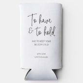 自分の耳元を冷たく保して持って結婚行く スリム缶クーラー (正面)