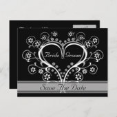 自分の聞ハートに日付はがきを保存する 案内ポストカード (正面/裏面)