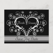 自分の聞ハートに日付はがきを保存する 案内ポストカード (正面)