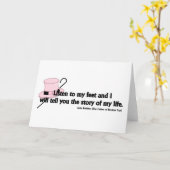 自分の聞足へのタップ引用文 カード (黄色い花)