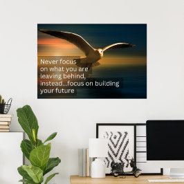 自分の背後にある物に決離れして集中しない ポスター